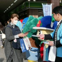 圏央道早期全線開通訴え　成田　千葉県民会議が街頭啓発　利便性など伝え機運醸成