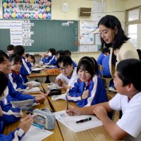 日々の目標　大きな夢へ　リオ五輪ホッケー代表湯田さん　市原・有秋中“先生”になり授業