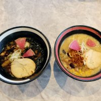 ８日から田所商店４店舗で販売しているハラールフレンドリーラーメン＝千葉市花見川区
