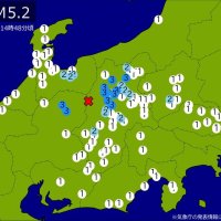 【速報】関東・中部で地震　Ｍ５．２　最大震度３　震源は岐阜県飛騨地方　地震が及んだ地域人口６１６万人