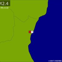【速報】関東で地震　Ｍ2.4　震源は茨城県北部　地震が及んだ地域人口16万人