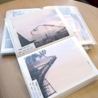 ファイルにまとめられた谷津遊園の写真

