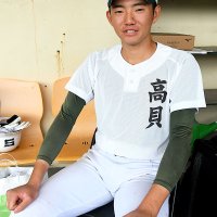 九州国際大付戦に向けて意気込む専大松戸・高貝主将＝兵庫県伊丹市