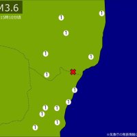 【速報】関東・東北で地震　Ｍ３．６　震源は福島県浜通り　地震が及んだ地域人口８８万人