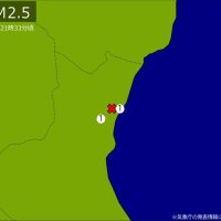 【速報】関東で地震　Ｍ２．５　震源は茨城県北部　地震が及んだ地域人口２１万人