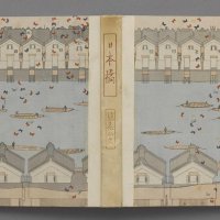 小村雪岱《泉鏡花『日本橋』表紙》　大正３年（１９１４）（有）田中屋蔵　【後期展示】
