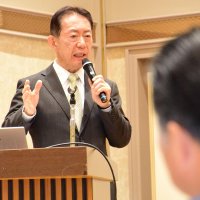 子育て支援、街に緑も　流山市の成長戦略説明　千葉政経懇話会４月例会　井崎市長が講演