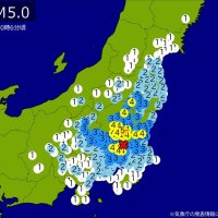 【速報】関東・東北・中部で地震　Ｍ５・０　東京、神奈川、埼玉、千葉、静岡などで揺れ　最大震度５弱　震源は茨城県南部　地震が及んだ地域人口４７９９万人