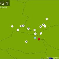 関東で地震　Ｍ３．４　震源は埼玉県北部　地震が及んだ地域人口１９５万人