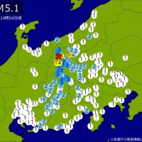 【速報】関東・中部・近畿で地震　Ｍ５・１　東京、神奈川、愛知、埼玉、静岡などで揺れ　最大震度５弱　震源は長野県北部　地震が及んだ地域人口1743万人