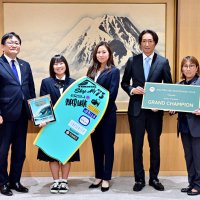 海、怖かったけど…　ボディーボード世界２位　幕張中３年・瀬田さん