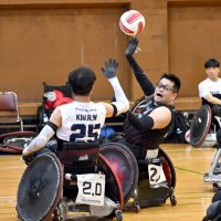 車いすラグビー千葉ＲＣ杯　日韓３チーム熱戦　選手指導の体験会も