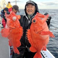 太東沖で釣り上げたメヌケ（写真は「鈴栄丸」提供）