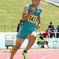 片山（市船橋）２００メートル千葉県高校新Ｖ　陸上男子　千葉県高校総体