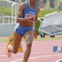 終盤に加速し快勝　４００メートル２８年ぶり大会新　市川のバログン　陸上女子　千葉県高校総体