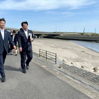 熊谷俊人知事視察　東金、大網白里、九十九里　地域活性化「構想」後押し