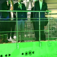 農水相「成長分野の一つ」　サーモン陸上養殖を視察　富津