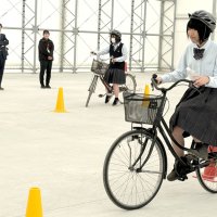 危ない！ルール再確認　高校生の自転車指導　富津