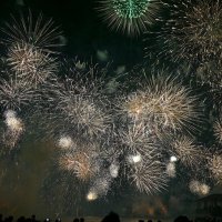 圧巻の花火が観客を魅了した＝５月３０日、千葉市美浜区

