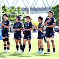 入れ替え戦で江東に２連勝し、リーグワン１部残留を決めた浦安フィフティーン＝３０日、東京・江東区夢の島競技場