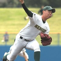 東京学館浦安戦で２番手で登板した専大松戸・小俣＝県総合ＳＣ